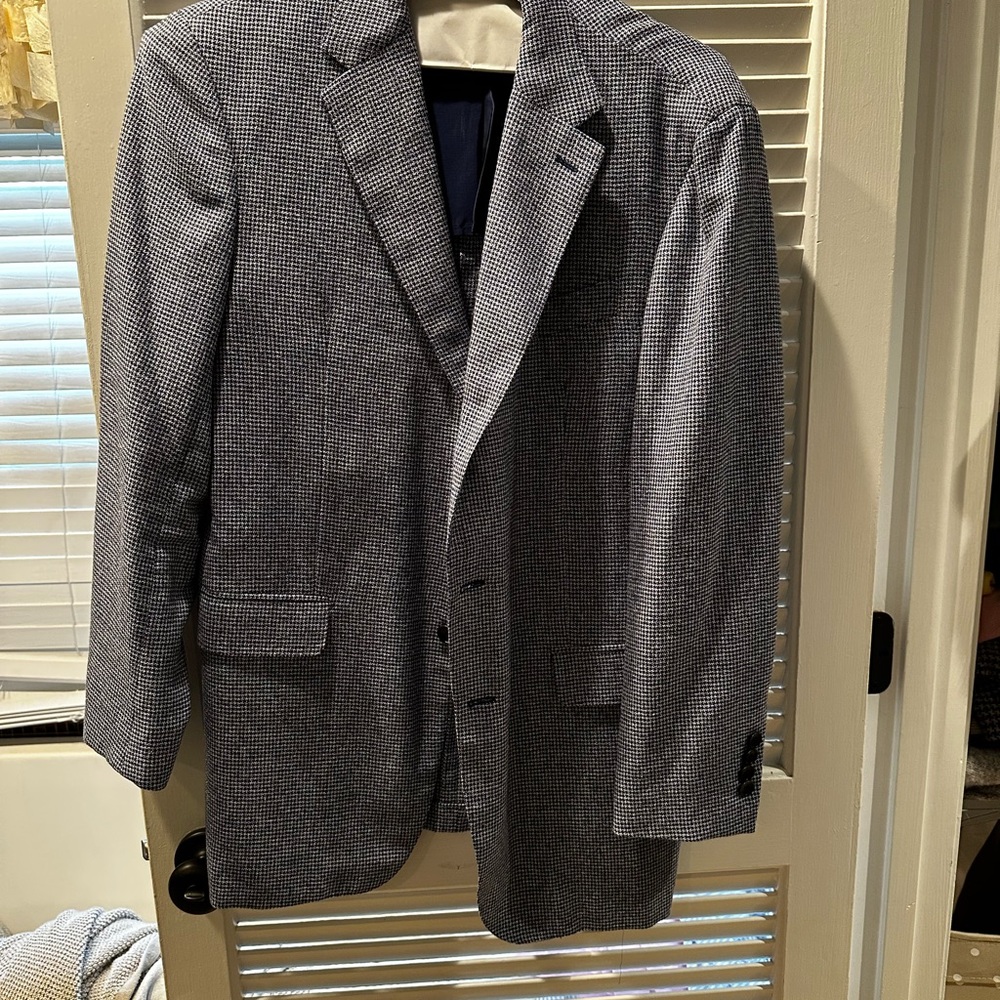 Sid Mashburn Virgil No. 3 Blue Herringbone Sport Jacket